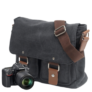 Canvas Messenger bags with Detachable camera bags crossbody