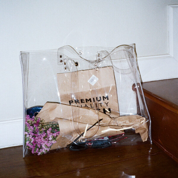 PVC Clear Tote Bag for Working Beach Concert Sports Events Bag