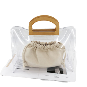 clear plastic tote bags with handles