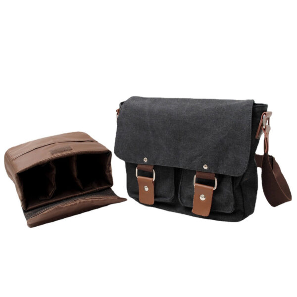 Canvas Messenger bags with Detachable camera bags crossbody