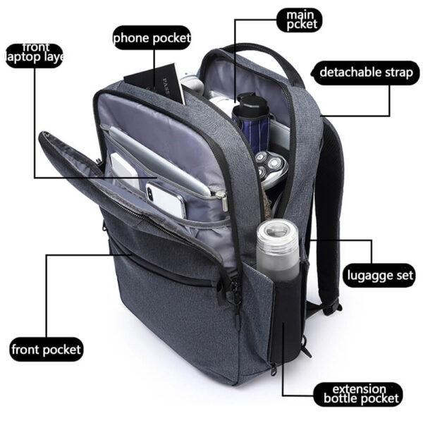 Designer briefcase easily turn in to Laptop backpack for men