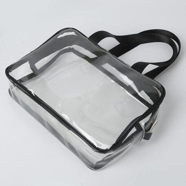 Thick transparent clear waterproof makeup cosmetic bag