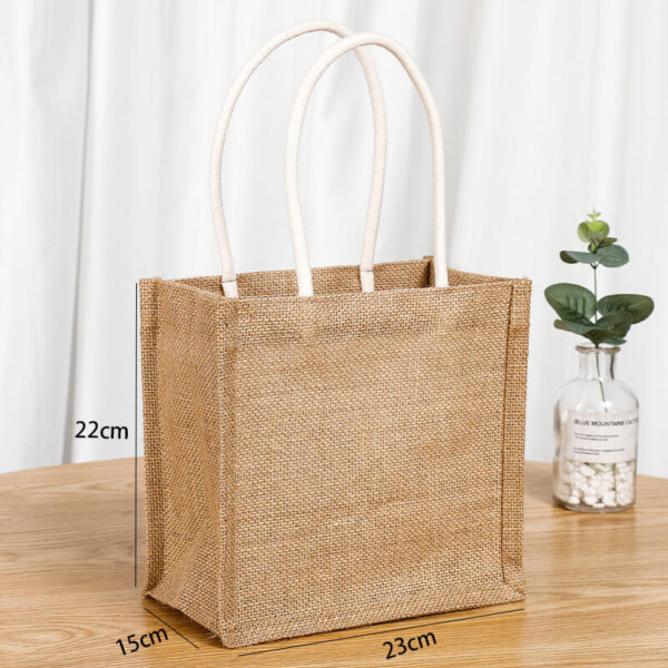 monza jute tote bag