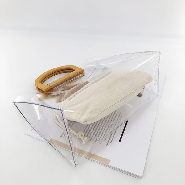 clear plastic tote bags with handles